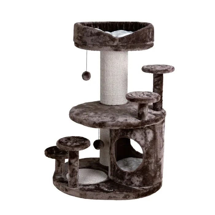 Trixie Emil Senior Cat Tree With Scratching Posts, Condo, Top Platform With Bed, Cat Toys